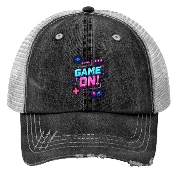 Discover Level Up Your Style With Game On Trucker Hats