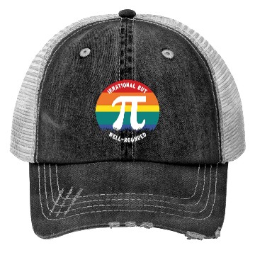 Discover Funny Math Pi Symbol | LGBTQ+ Pride Trucker Hats
