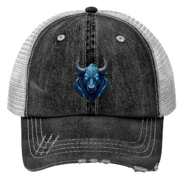 Discover Bull face Trucker Hats