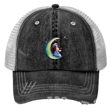 Discover Moonlit lady Trucker Hats