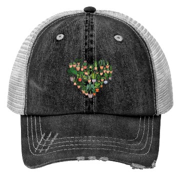 Discover Plant Lover Gardening Heart Trucker Hats