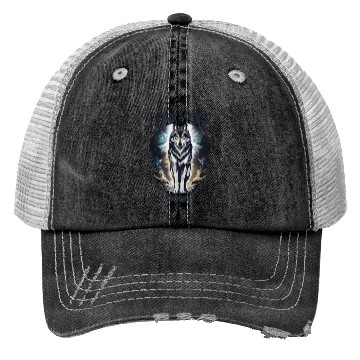 Discover Lone Wolf - No Pack, No Chains, Just Wild Trucker Hats