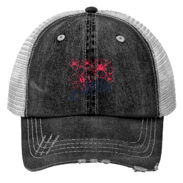 Discover Aloha Red Hibiscus Flower Trucker Hats