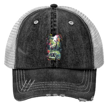 Discover Deer in the forest 8 Trucker Hats