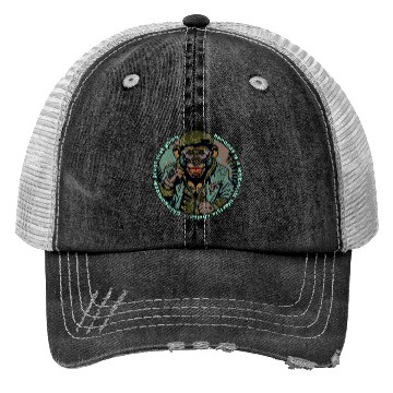 Discover Streetwear Monkey Illustration Trucker Hats