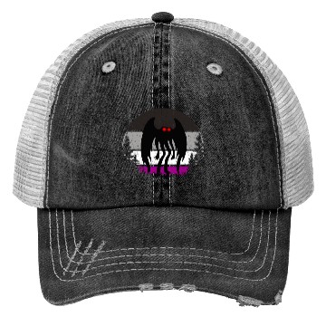 Discover Retro ACE Mothman Asexual Pride Point pleasant Cry Trucker Hats