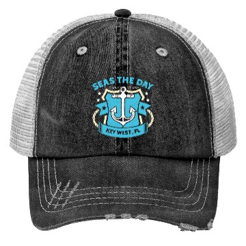 Discover Key-West SEAS A DAY KEY-WEST SEAS Yachting Trucker Hats