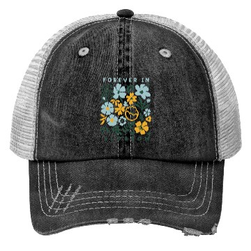 Discover Forever in Blossom Flowers Trucker Hats