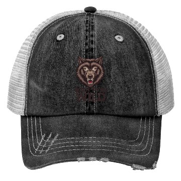 Discover Born to Be Wild Wolf: Untamed Alpha Spirit Trucker Hats