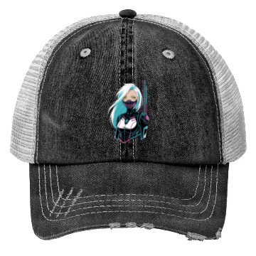 Discover Cyberpunk Girl Trucker Hats