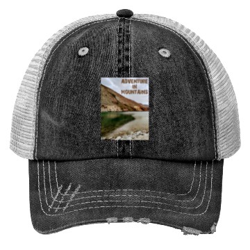 Discover ADVENTURE IN MOUNTAINS Trucker Hats