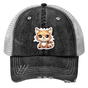 Discover Kawaii Cat 2 Trucker Hats