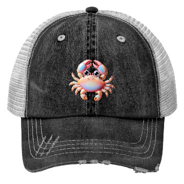 Discover Happy Crab Trucker Hats