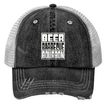 Discover Beer Barbeque Bourbon Trucker Hats