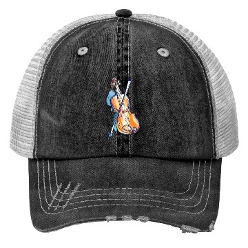 Discover Violin Drawing Trucker Hats