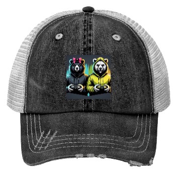 Discover Gamer Bears Trucker Hats