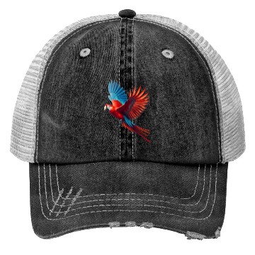 Discover macaw parrot Trucker Hats