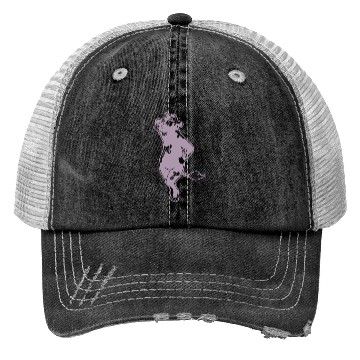 Discover Elegant Cow Model Silhouette Farm Trucker Hats