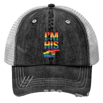 Discover I'm His Gay Couple Matching LGBTQ Pride Trucker Hats