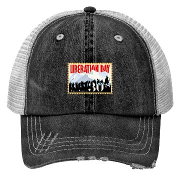 Discover Liberation Day, There & Back Again 1930's Trucker Hats
