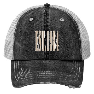 Discover EST. 1984 Trucker Hats – Classic Beige Birth Year Trucker Hats