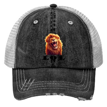 Discover laughing lion Trucker Hats