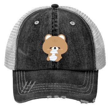 Discover Sleepy Brown Bear Trucker Hats