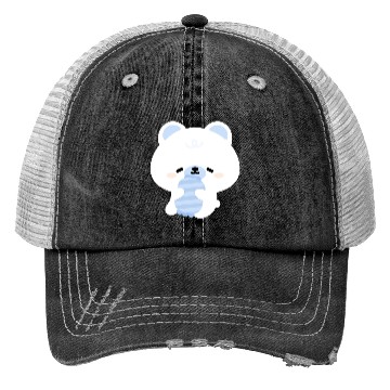 Discover Sleepy Polar Bear Trucker Hats