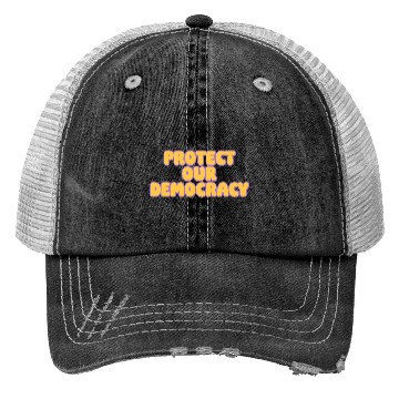 Discover Protect Our Democracy Trucker Hats