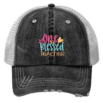 Discover one blessed teacher 01 Trucker Hats