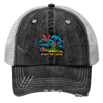 Discover Medieval Knight, Wizard and Monster Trucker Hats