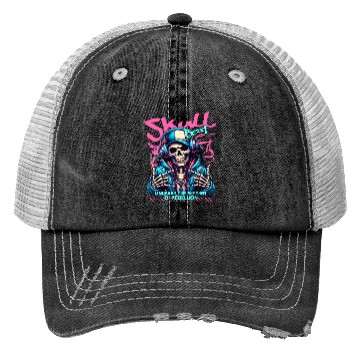 Discover Skull Beat Trucker Hats