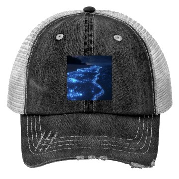 Discover Glowing River Flow Trucker Hats