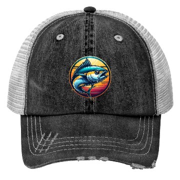 Discover Yellowfin Tuna – Ocean Wanderer Trucker Hats
