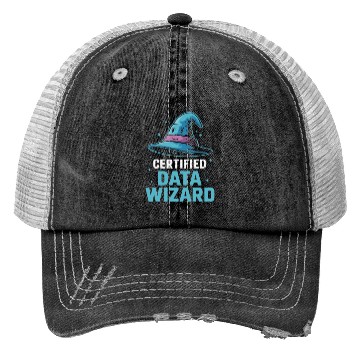 Discover Certified Data Wizard Data Scientist Trucker Hats