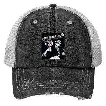 Discover Save trans youth classic vintage Trucker Hats