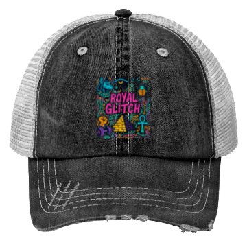 Discover ROYAL GLITCH – Doodle Edition Trucker Hats
