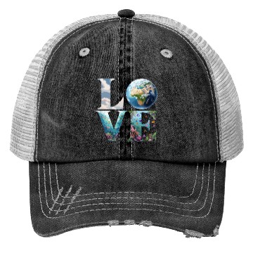 Discover Love for Our Planet: Oceans and Earth Trucker Hats