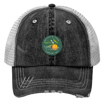 Discover Elegant Citrus Branding Design Trucker Hats