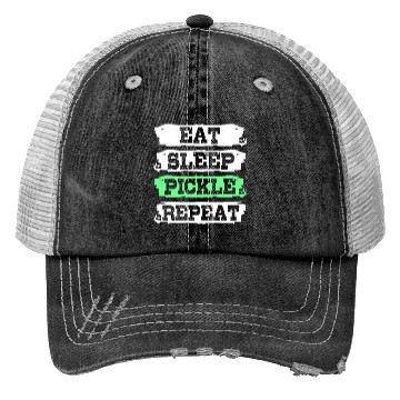 Discover Pickles Vegan Food Pickle Trucker Hats