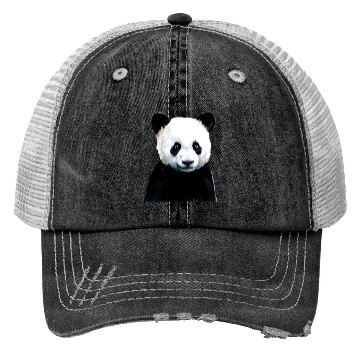 Discover Panda Illustration Trucker Hats