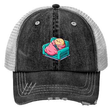 Discover no thoughts just snacks Trucker Hats