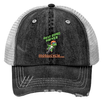 Discover Crocodile riding a motorcycle Trucker Hats