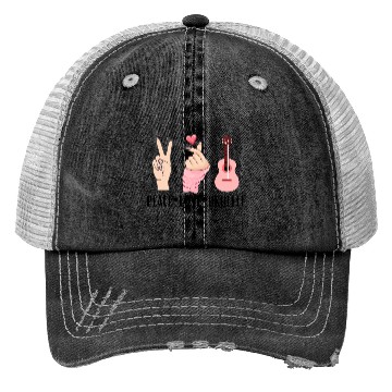 Discover peace love ukulele Trucker Hats