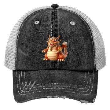 Discover Golden Majesty Dragon Trucker Hats