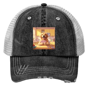 Discover card game dog Trucker Hats