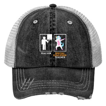 Discover Special education teacher dabbing unicorn Trucker Hats