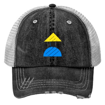 Discover Abstract Geometrical shape Trucker Hats