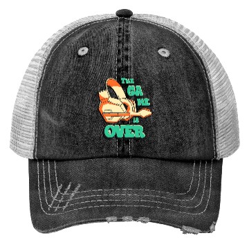 Discover The Game Is Over Gamer Trucker Hats – Funny Rage Quit