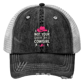 Discover Soft Cowgirl Floral Rodeo Western Aesthetic Horse Trucker Hats
